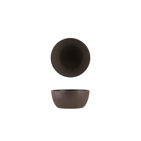 GenWare Melamine Black Aria Buffet Bowl 17 x 7.5cm