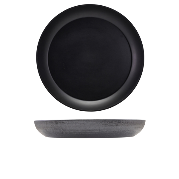 GenWare Melamine Black Jute Buffet Bowl 42 x 6cm