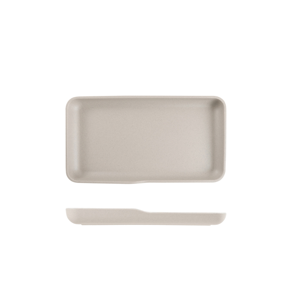 Sand Brown Copenhagen Melamine GN 1/3 Platter 32.5 x 17.6 x 3.5cm