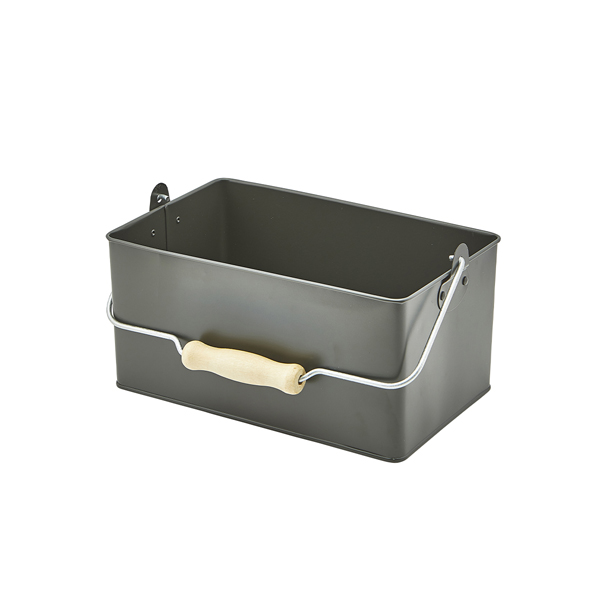 Rectangular Table Caddy 24.5 x 15.5 x 12.5cm Dark Olive