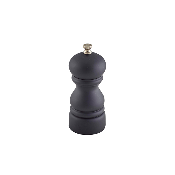 Genware Salt Or Pepper Grinder Matt Black 12.7cm