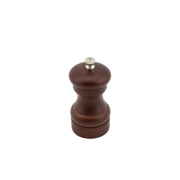 Genware Dark Wood Salt Or Pepper Grinder 10cm