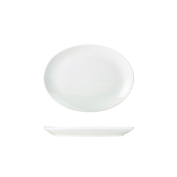 Genware Porcelain Oval Plate 21cm/ 8.25"