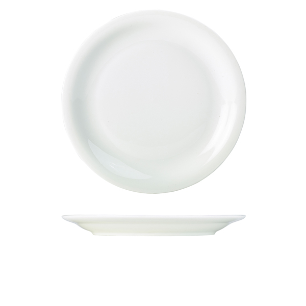 Genware Porcelain Narrow Rim Plate 28cm/ 11"