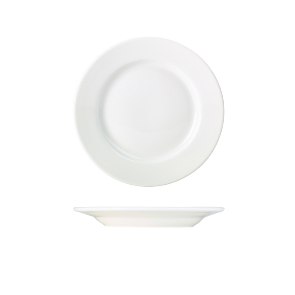 Genware Porcelain Classic Winged Plate 21cm/ 8.25"