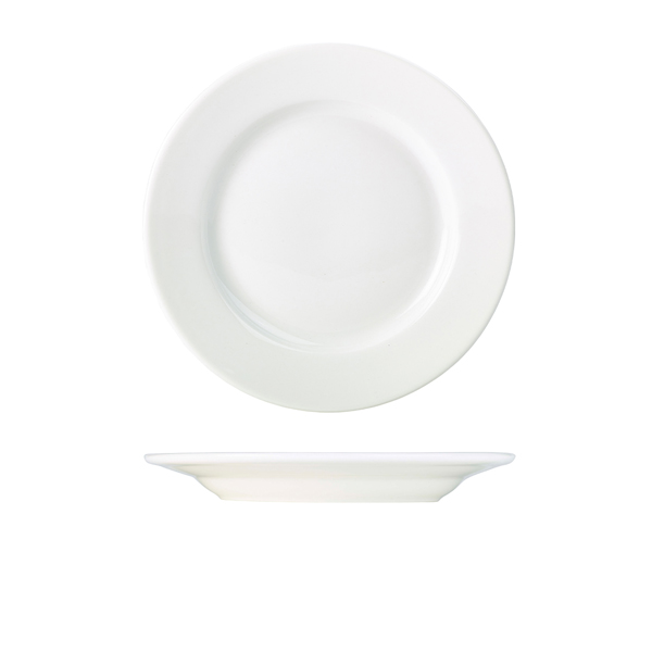 Genware Porcelain Classic Winged Plate 26cm/ 10.25"