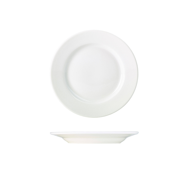 Genware Porcelain Classic Winged Plate 19cm/ 7.5"