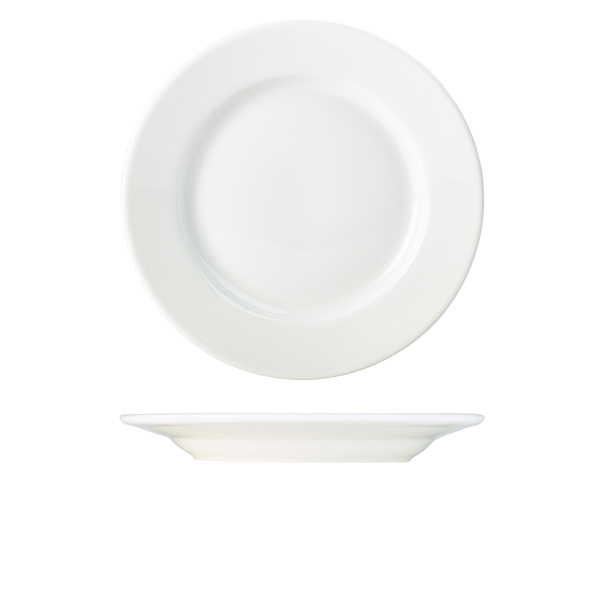Genware Porcelain Classic Winged Plate 28cm/ 11"