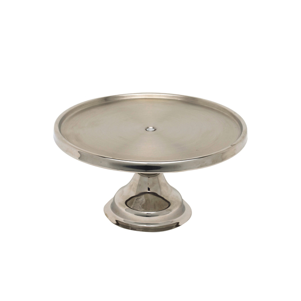 Genware S/St. Cake Stand 13"Dia.6.5" High