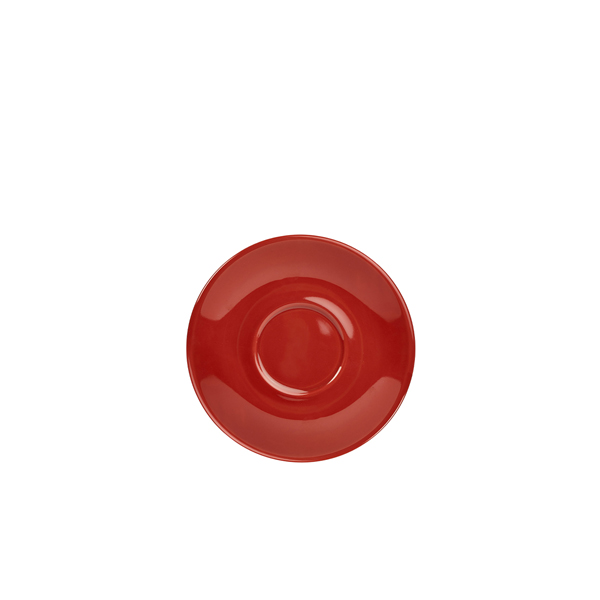 Genware Porcelain Red Saucer 12cm/ 4.75"