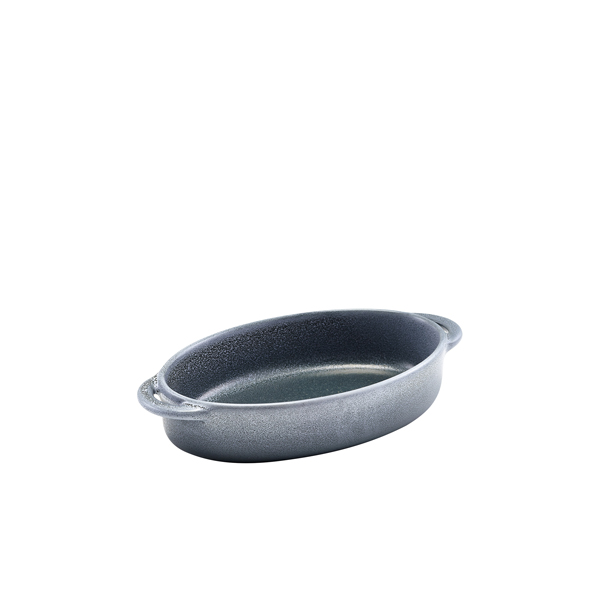 Forge Graphite Stoneware Oval Dish 17.5 x 11.5 x 4cm