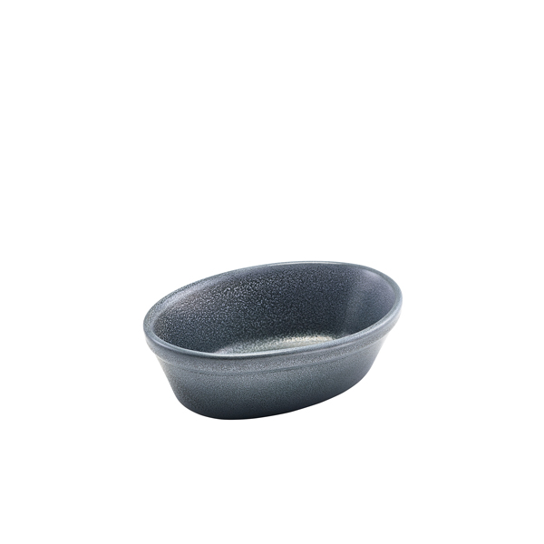 Forge Graphite Stoneware Oval Pie Dish 16cm