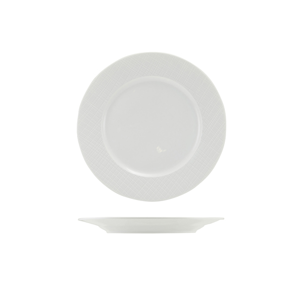 Incise Porcelain Lavara Winged Plate 20cm