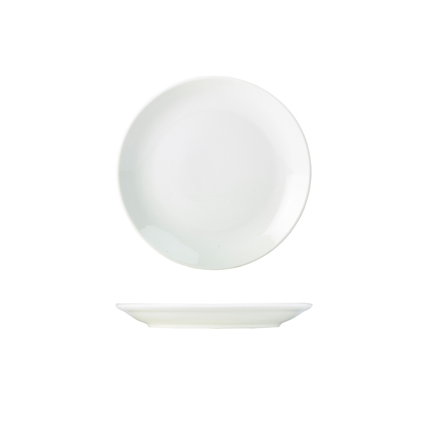 Genware Porcelain Coupe Plate 18cm/ 7"