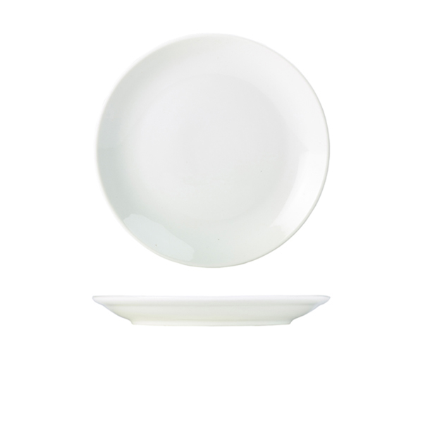 Genware Porcelain Coupe  Plate 24cm/ 9.5"