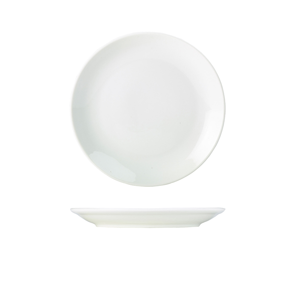 Genware Porcelain Coupe Plate 22cm/ 8.5"