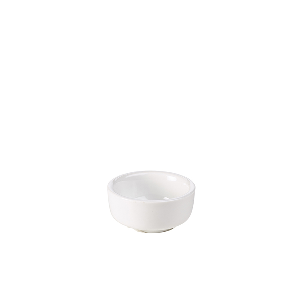 Genware Porcelain Butter Pat 6.5cm/  2.5"