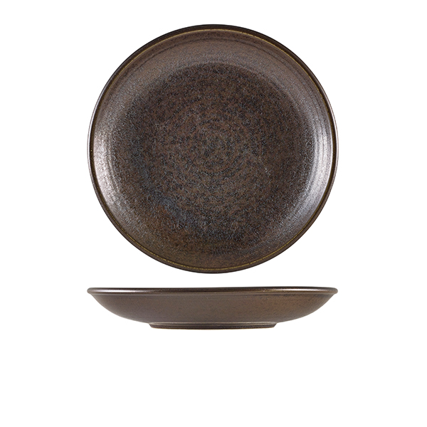 Terra Porcelain Black Deep Coupe Plate 25cm