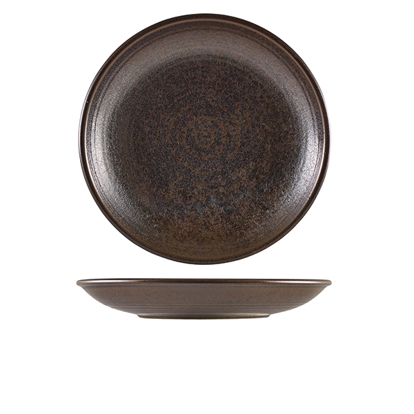 Terra Porcelain Black Deep Coupe Plate 28cm