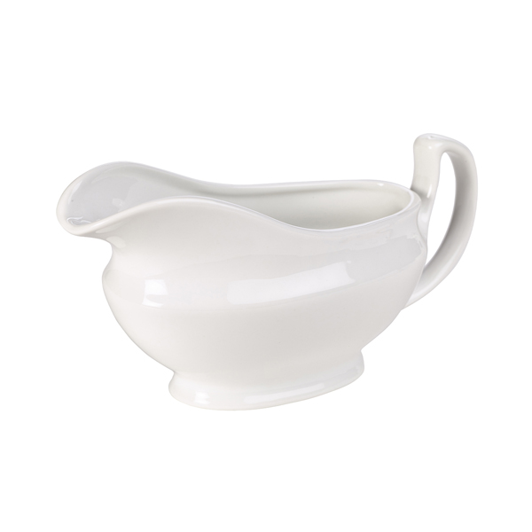 Genware Porcelain Sauce Boat 40cl/ 14oz