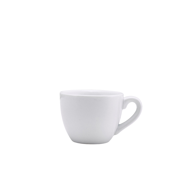 Genware Porcelain Bowl Shaped Cup 9cl/ 3oz