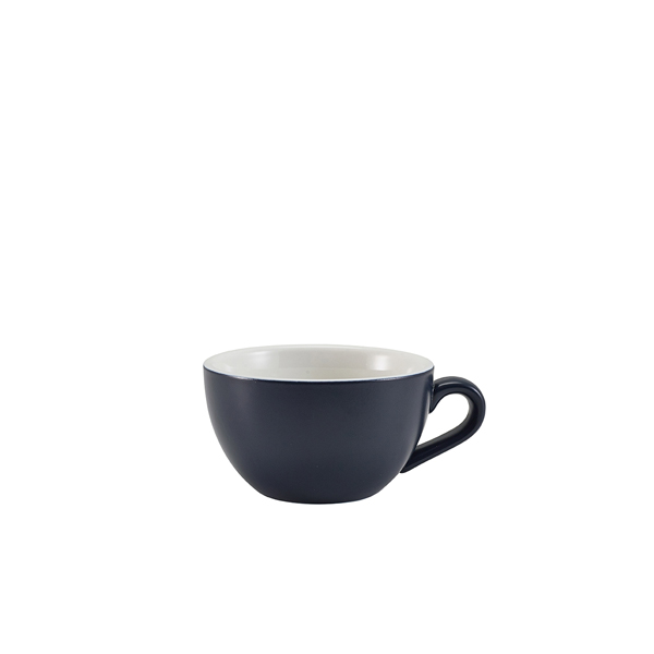 GenWare Porcelain Matt Blue Bowl Shaped Cup 17.5cl/ 6oz