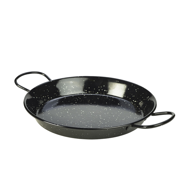 Black Enamel Paella Pan 26cm