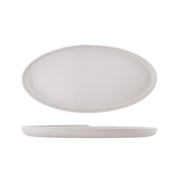 White Copenhagen Oval Melamine Dish 47.5 x 24cm