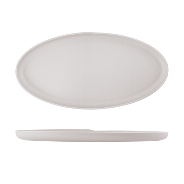 White Copenhagen Oval Melamine Dish 55 x 27.5cm