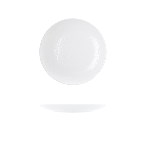 White Osaka Melamine Side Plate 23cm