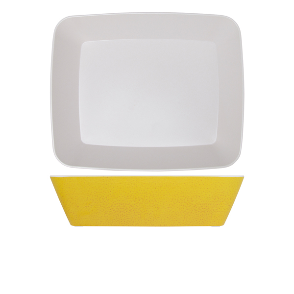 Lemon Yellow Seville Melamine GN1/2 Deep Dish 32.5 x 26.5 x 8cm