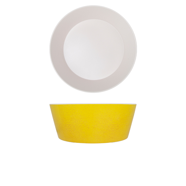 Lemon Yellow Seville Melamine Bowl 26.5 x 10cm