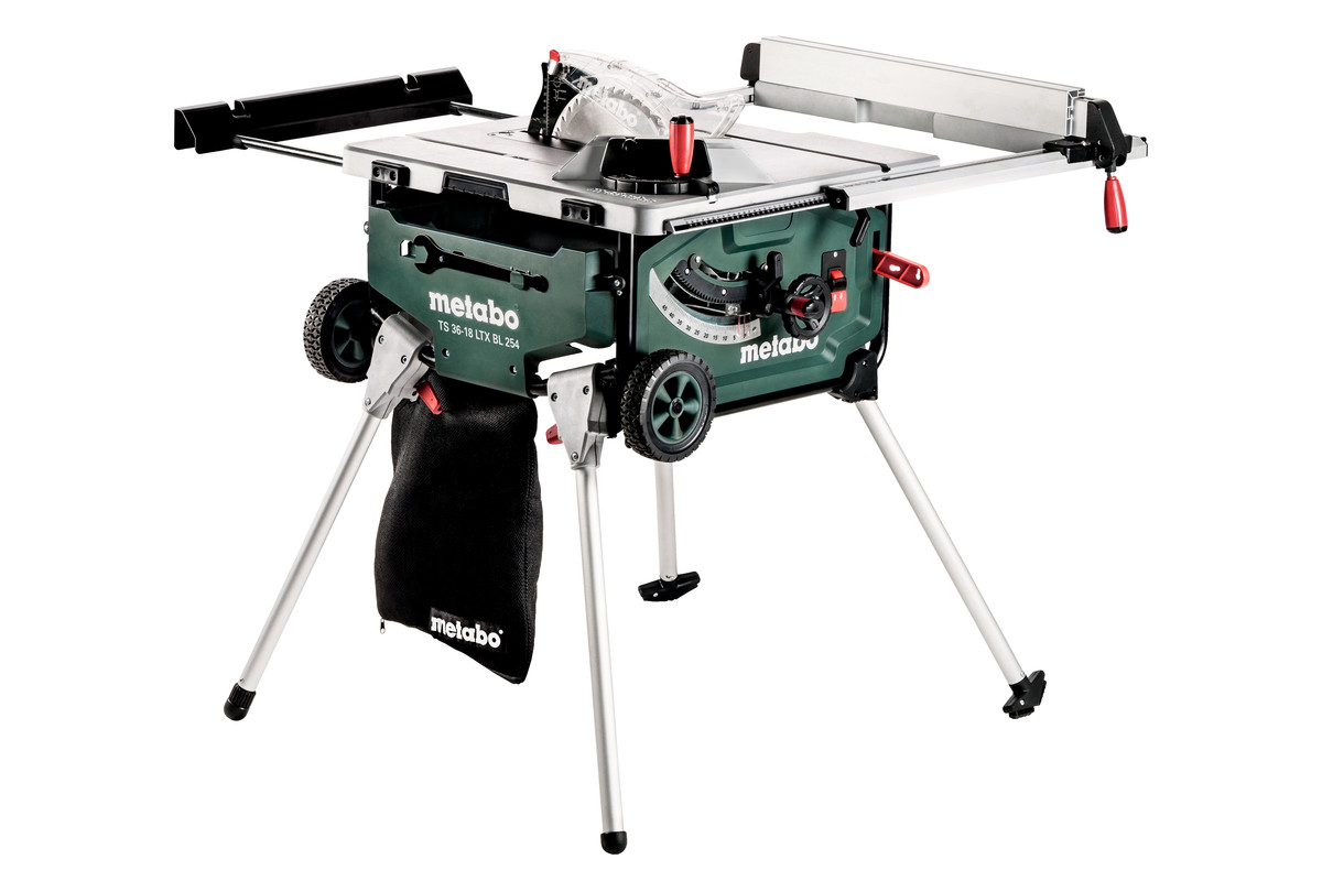 8: METABO BORDSAV TSÂ 36-18Â LTXÂ BLÂ 254 SOLO uden batteri og lader