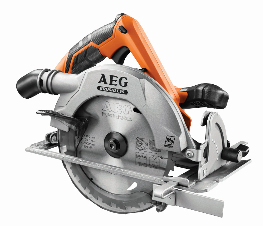14: AEG akku rundsav 18V 0-vers BKS18BL -0 ø190mm uden batteri og lader