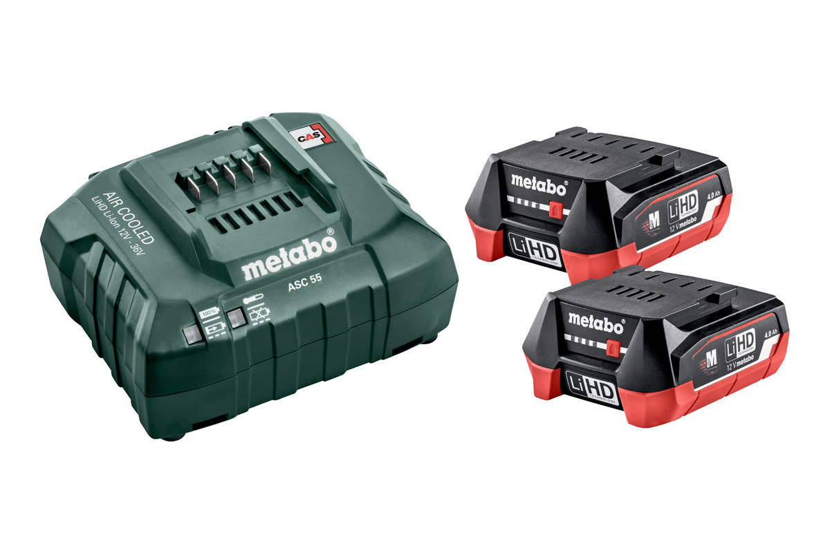 METABO Batteri pakke Basis-sæt 12V 2X4,0Ah LIHD