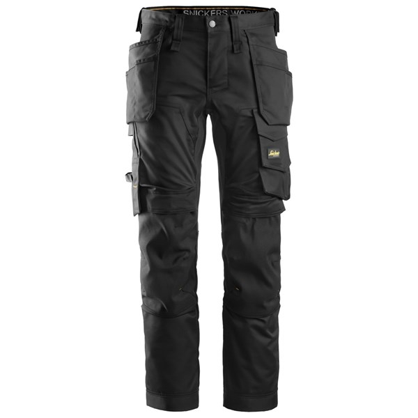 SNICKERS arbejdsbukser 6241 stretch Sort (C46)