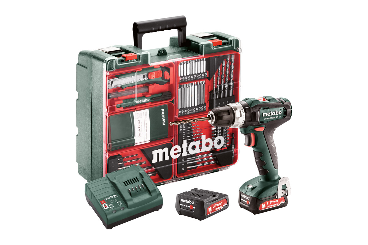 METABO Akku-bore-/skruemaskine m/slag Powermaxx SB 12 Set 12V (601076870)