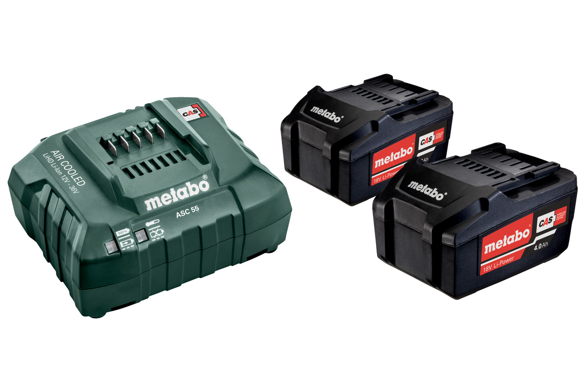 METABO Batterisæt BASIC-SET 18 2X4,0 + ACS 30
