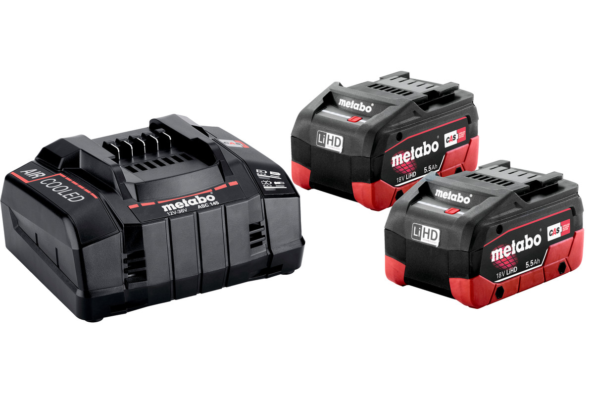 METABO Batterisæt BASIC-SET 18 2X5,5Â LIHDÂ ASCÂ 145
