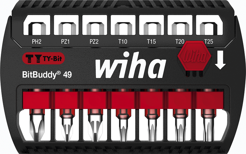 Wiha Bitsæt BitBuddy 49 mm 7 dele