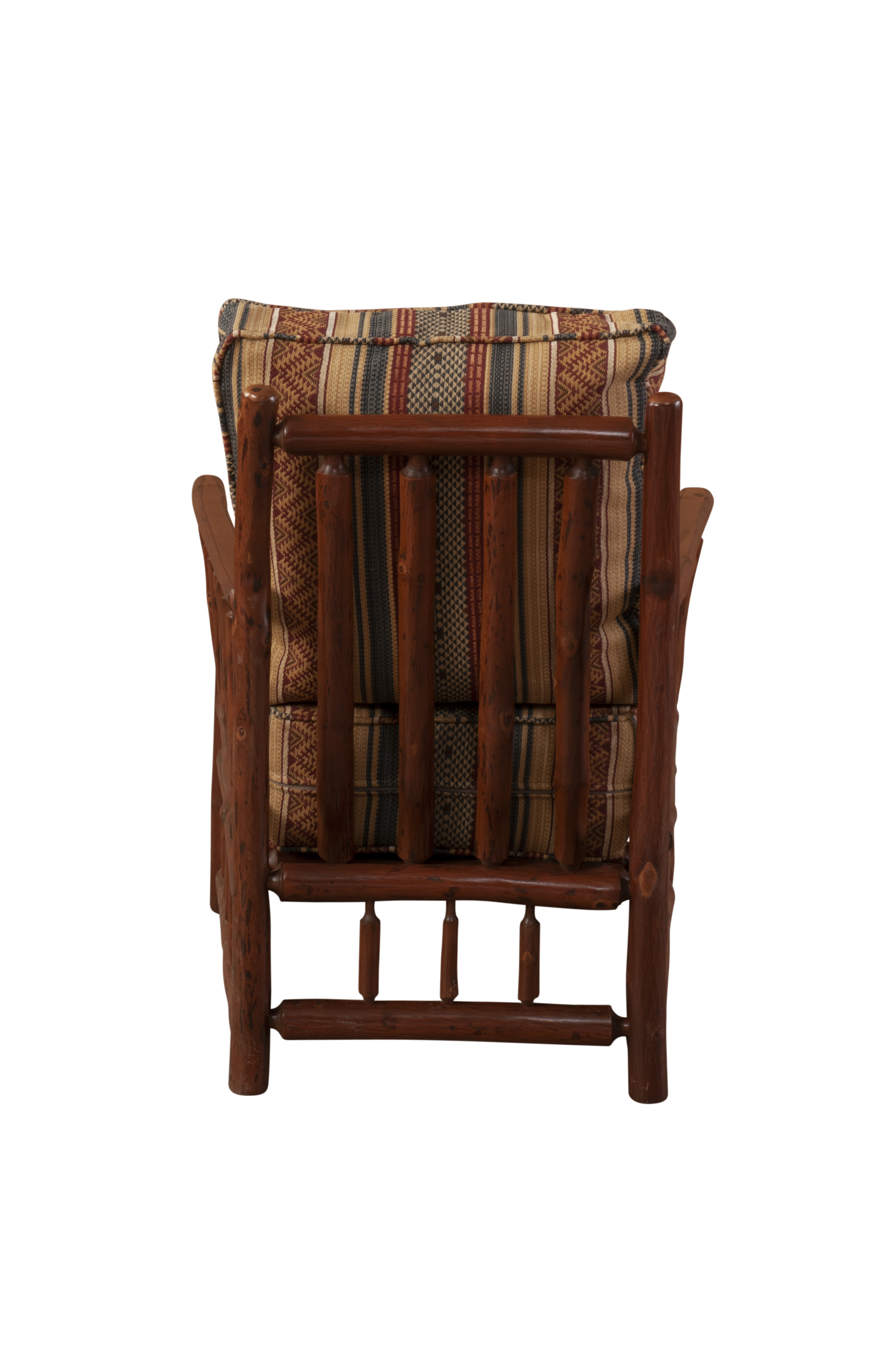 Hickory Log Chesapeake Lounge Chair - Customer Fabric - Gil's