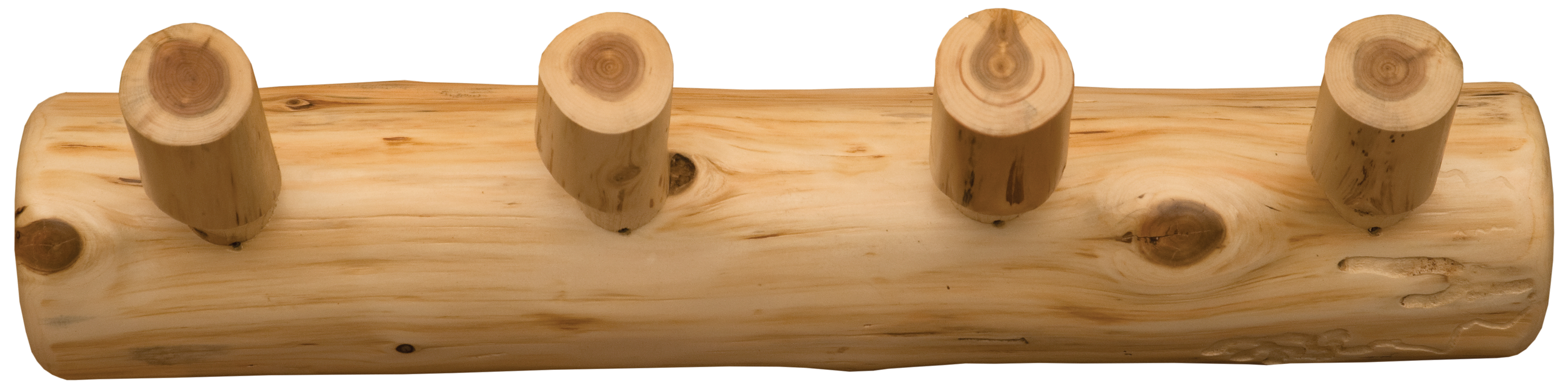 Cedar Log Wall Coat Rack - Thumbnail 3