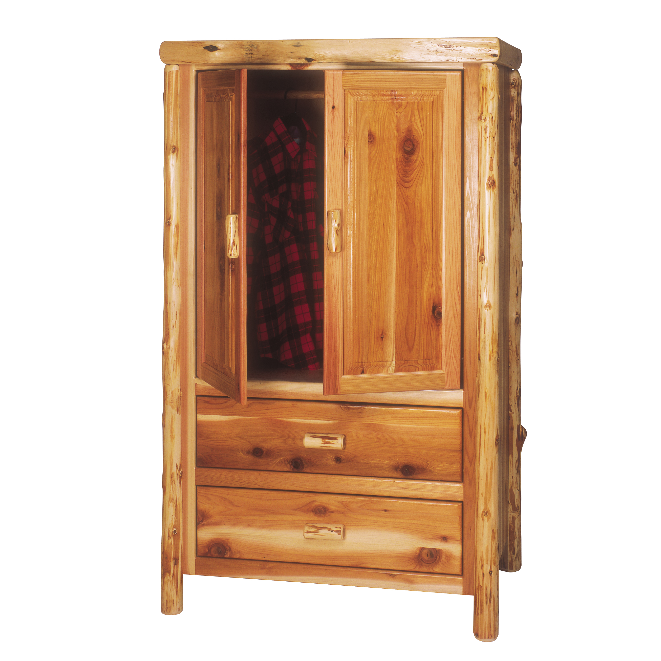 Cedar Two Drawer Wardrobe with Hanging Rod - Vintage Cedar - Value Line -  Gil's Furniture \u0026 Sleep Source, image size:2613x2613