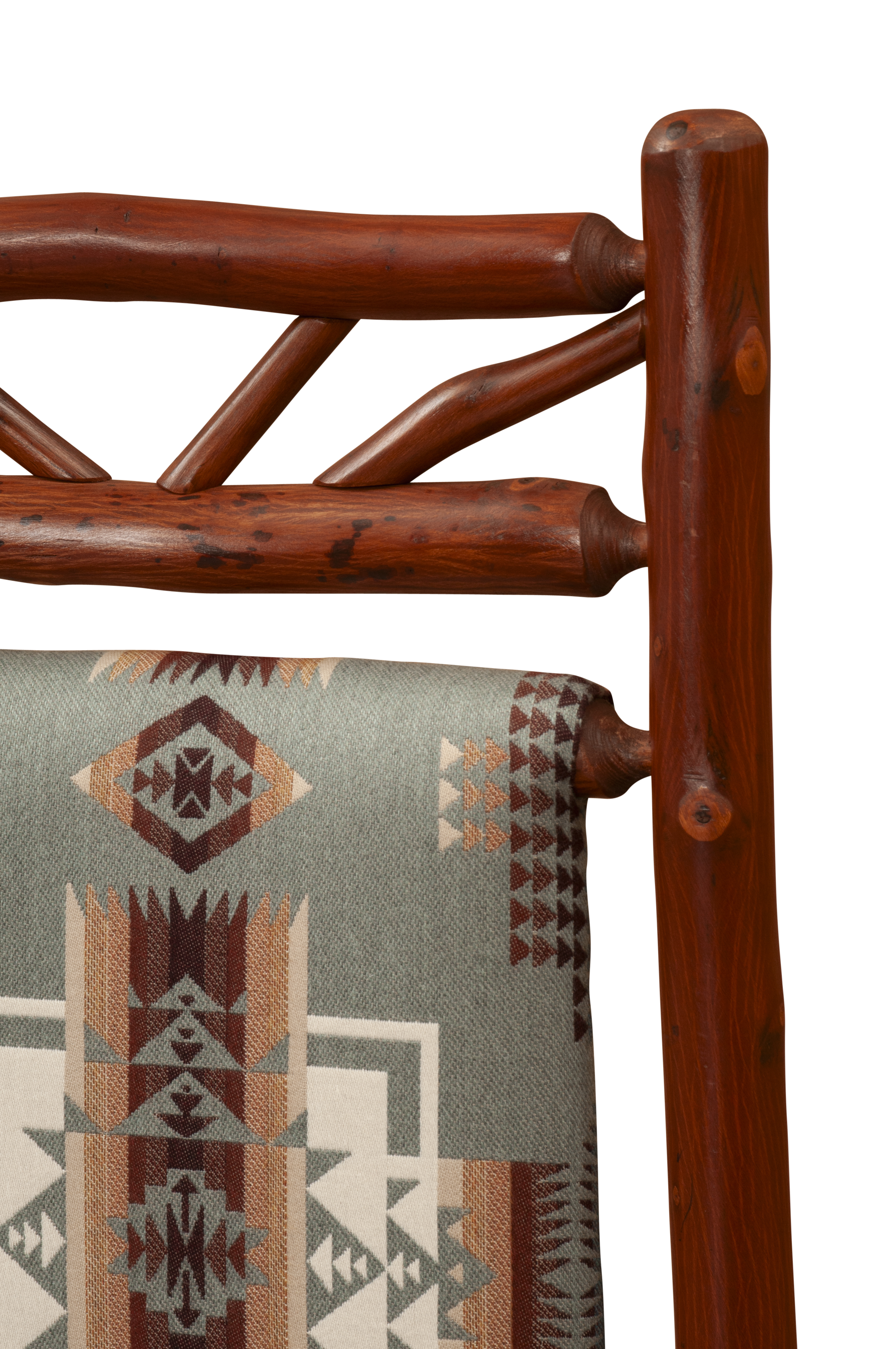 Hickory Twig Upholstered Back Side Chair - Standard Leather