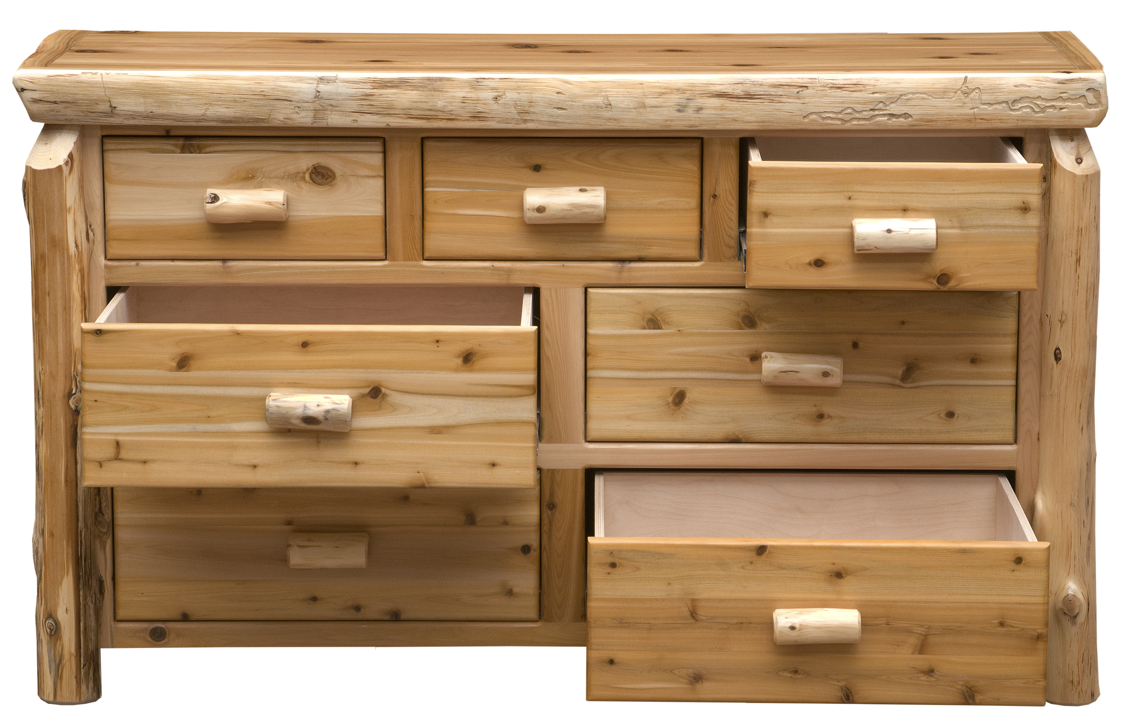 Cedar Log Seven Drawer Dresser - Coffee - Standard Line - Gil's Furniture &  Sleep Source