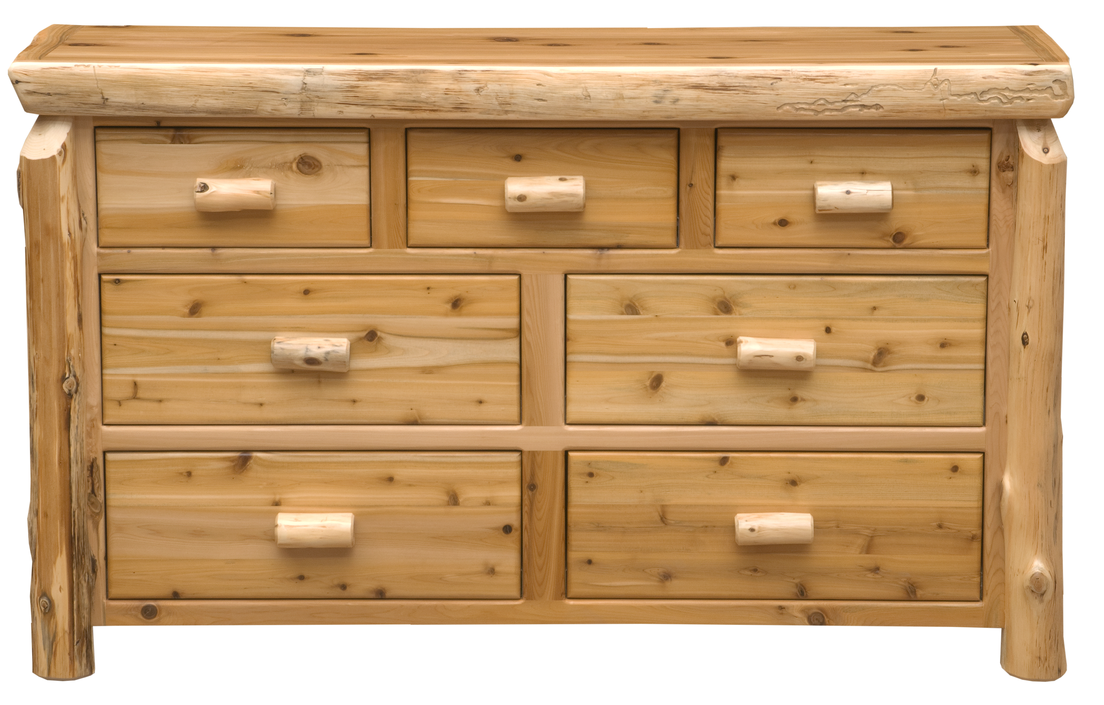 Cedar Log Seven Drawer Dresser - Coffee - Standard Line - Gil's Furniture &  Sleep Source