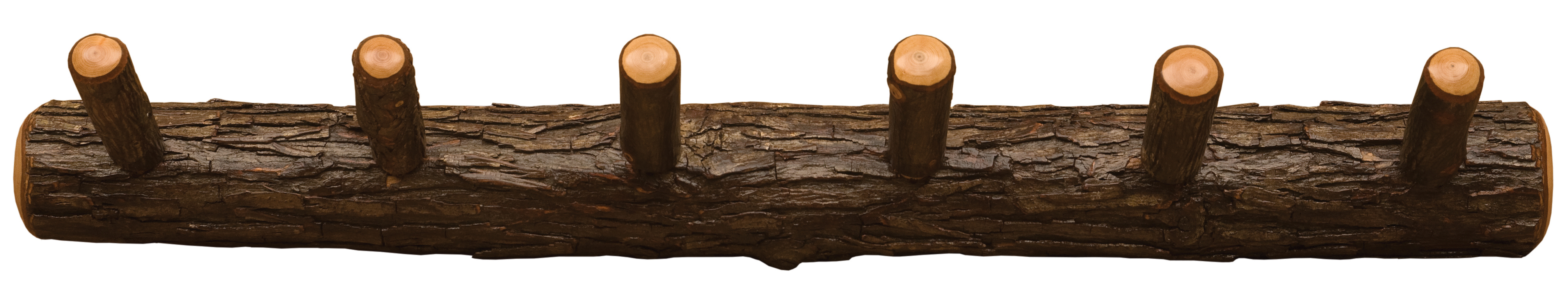 Log Coat Racks Hickory Log Wall Coat Rack - 36-inch with 6 Pegs - Gil's Furniture ...