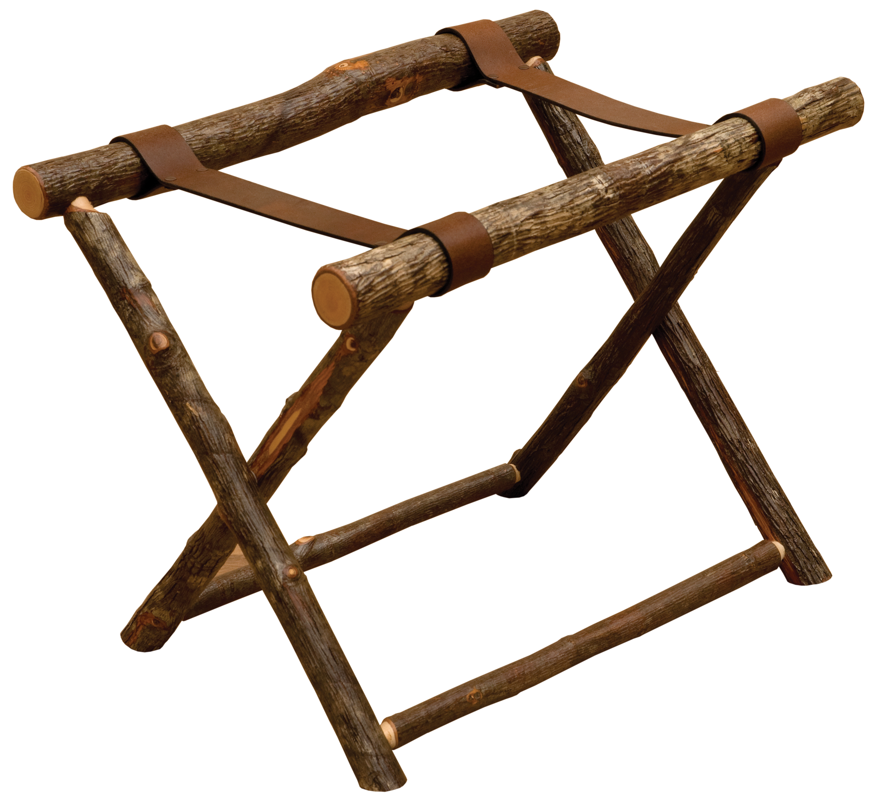 Fireside Lodge Hickory Luggage Rack