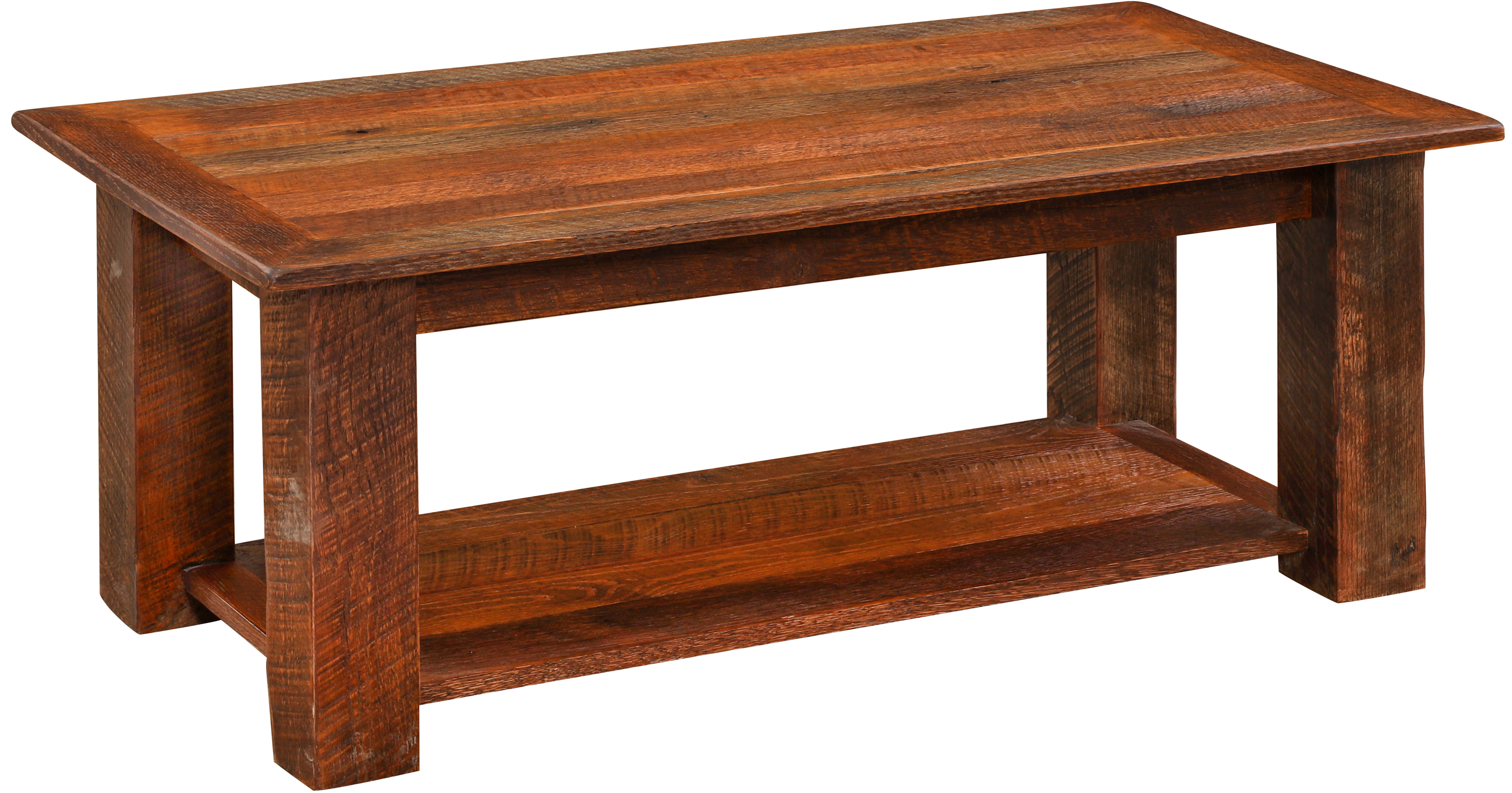 Chunky Modern Rustic Rectangle Coffee Table Oak Wood Rustic Wormwood F –  SLATE CUSTOM, image size:4500x2359