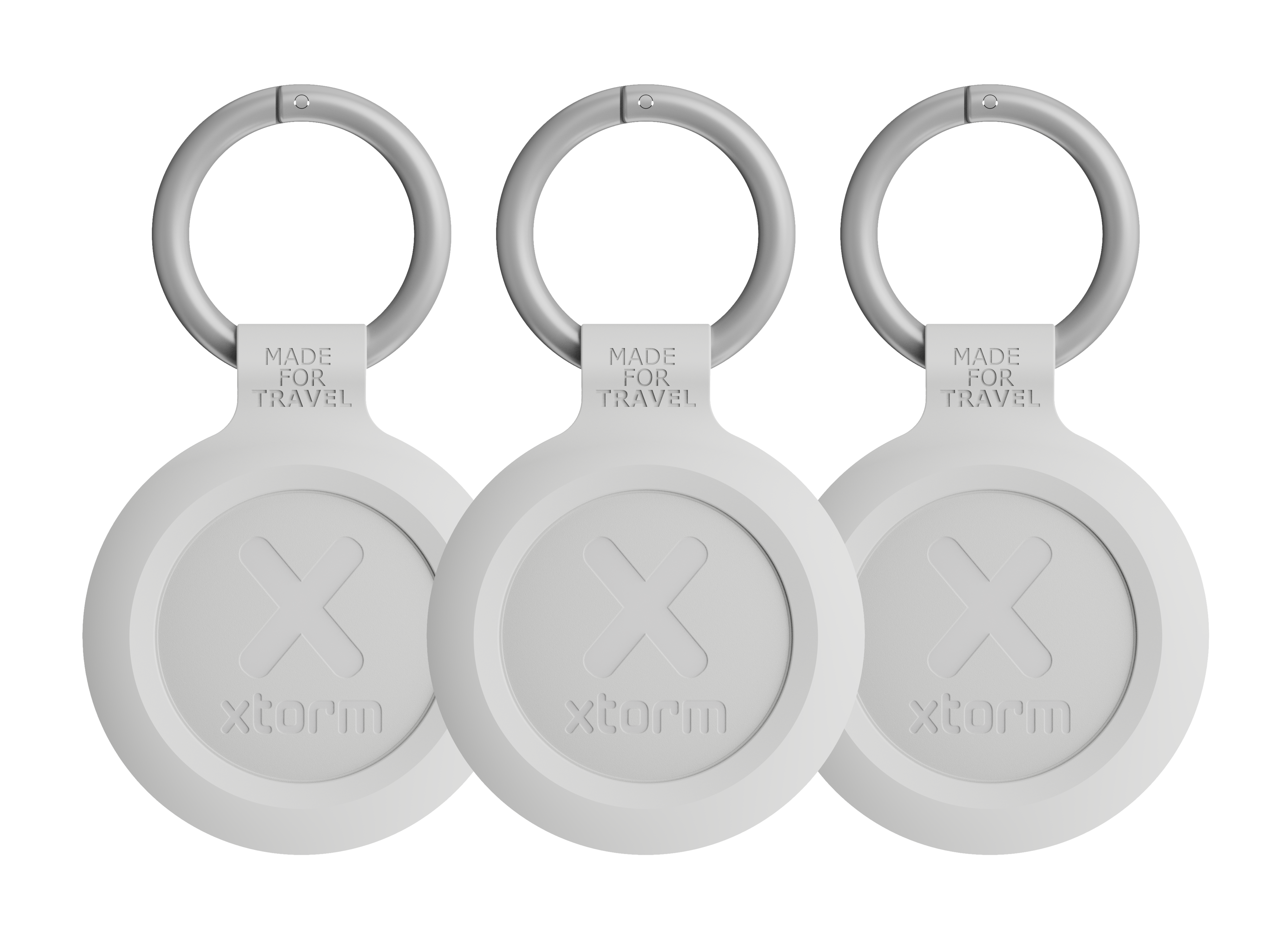 TravelTag 3-Pack - Ash White (Apple iOS)